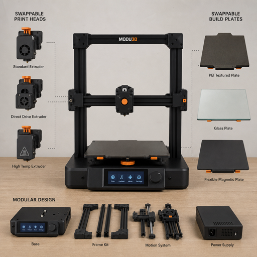 Modular Desktop 3D Printers for Rapid Prototyping