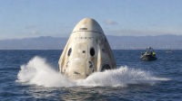 NASA astronauts splash down